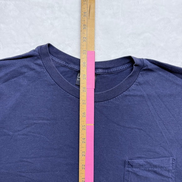 Vintage Polo Ralph Lauren Mens Long Sleeve T Shirt Blue‎ XL Cotton Made USA - Picture 5 of 8